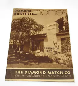 Chico California Diamond Match Lumber Company 1938 Artistic Home Brochure Plans - Picture 1 of 9