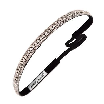 Womens Girls Headband - Non-Slip Velvet-Lined Jeweled Hairband - Bling It Ice... - Image 1 of 4