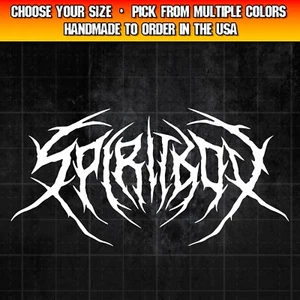 Spiritbox Metal Logo Decal for Cars, Trucks, Laptops, Metalcore Decal Sticker - Picture 1 of 1