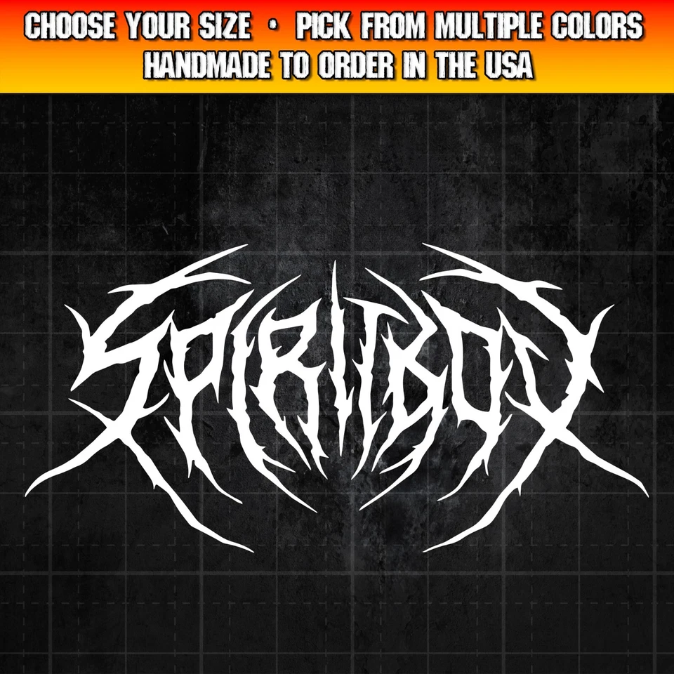 Spiritbox Metal Logo Decal for Cars, Trucks, Laptops, Metalcore Decal Sticker - Image 1 of 1
