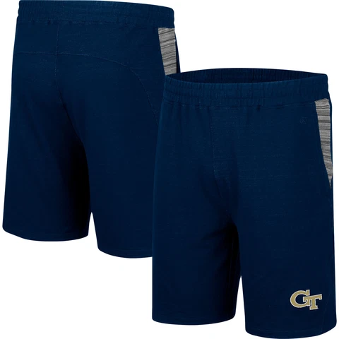 Men's Colosseum Navy Georgia Tech Yellow Jackets Wild Party Shorts Cover