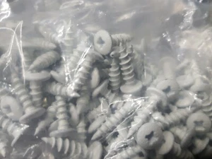 KIT 100 VITI BIANCHE FISSAGGIO PORTATARGA E TARGA ACCESSORI AUTO - Imagen 1 de 1