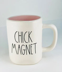 Rae Dunn CHICK MAGNET Ceramic Coffee Mug - Easter Spring, Cream & Pink - Picture 1 of 3