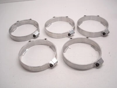5 NASCAR BILLET ALUMINUM 5.25" FIREBOTTLE BOTTOM MOUNTING BRACKETS SAFECRAFT - Image 1 of 4