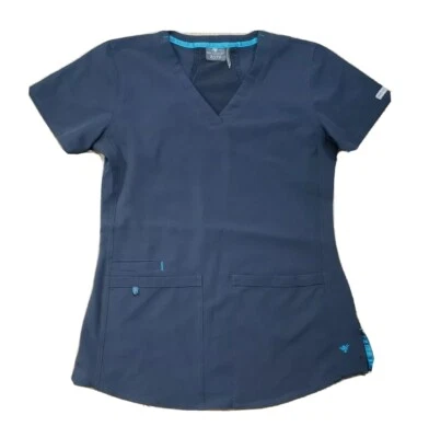 Med Couture 8579 XS Gray Scrub Top — 第 1/4 张图片