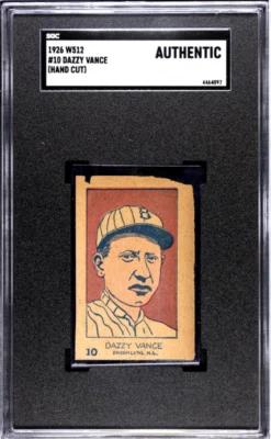 1926 W512 10 Dazzy Vance - SGC Authentic HOF - Image 1 of 2