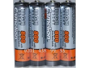 4x Camelion AAA Nickel Metal Hydride 800 mAh Akku 800 Aufladbare Accu TOP - Bild 1 von 6