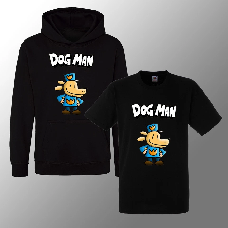 Kids Boy Girls Dog Man World Book Day Childrens Dogman School Hoodie Hooded Top