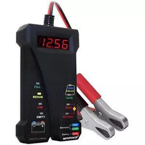 MOTOPOWER MP0514A Tester digitale batteria auto 12V voltmetro e sistema di ricarica A - Foto 1 di 12
