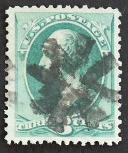 U.S. Used #158 3c Washington. Lovely Starburst Fancy Cancel. A Gem! - Picture 1 of 2