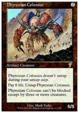 MTG magic cards 1x x1 Light Play, English Phyrexian Colossus 7th Edition