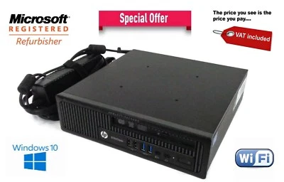 Small Quad Core i5 4th gen Office PC  Desktop Computer SFF USFF Windows 10 FAST  - Image 1 of 3