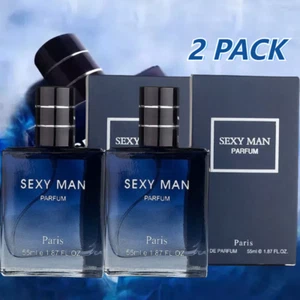Free Shipping PERFUME Cologne for MEN Long Lasting Fragrance 55ML 1.57 Oz X2 - Picture 1 of 9