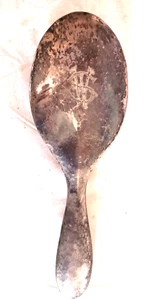 Haarbürste 830 Silber mit Monogram W S - Picture 1 of 5