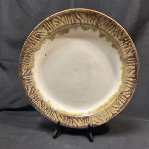 15" handbemalte Keramik/Steinzeug Platte (markiert) - Bild 1 von 5