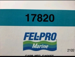 Junta de montaje de carburador marino Fel-pro 17820 Mercruiser GSKT - Imagen 1 de 2