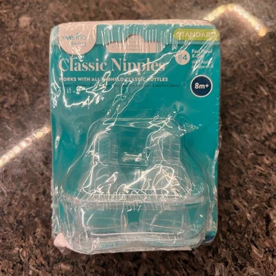 Pezones de silicona Evenflo Classic de flujo rápido, 8 m+, paquete de 8 Foto 1 de 3
