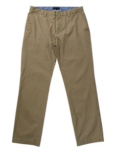 Banana Republic Mens Emerson Chino Pants Dark Khaki Color Size 36 x 34 Casual - Picture 1 of 7