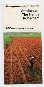 SAS City Portrait Booklet Amsterdam The Hague Rotterdam Scandinavian Airlines - Picture 1 of 4