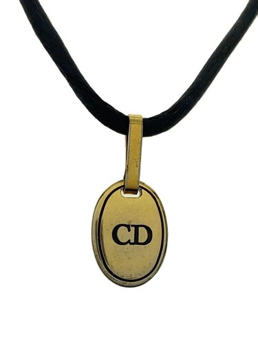 Collana Christian Dior Top donna nero con