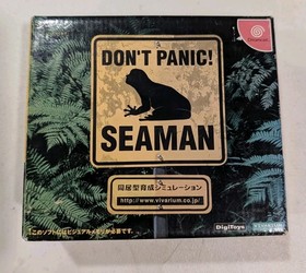 Dreamcast Seaman 2001 w/Microphone DC SEGA Sea Man Simulation Game Japan JP