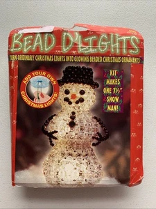 "Cousin CCA Bead D'Lights Cuentas Adorno de Navidad GRAN MUÑECO DE NIEVE 7,5"" KIT 6933" - Imagen 1 de 4