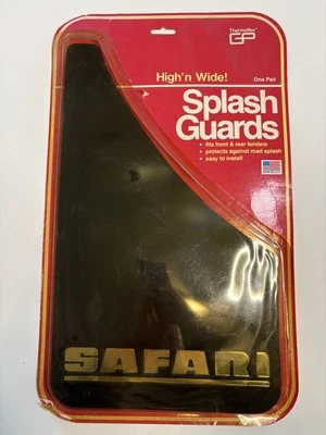 NOS Thermoflex GMC Safari Splash Guards Pair Van Pontiac Wagon, Made In USA - Image 1 of 4