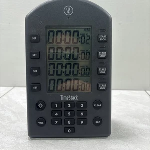 ThermoWorks TimeStack Grigio 4 Timer in Uno Retroilluminato Registro Allarme - Foto 1 di 6