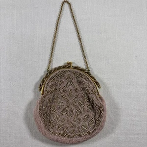 Vintage Beautiful Art Deco Beaded Purse Evening Bag Small - Picture 1 of 19