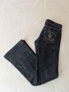 Pantalones de mezclilla Underground para mujer azules talla 3 bootcut bolsillos lavados oscuros. - Imagen 1 de 11