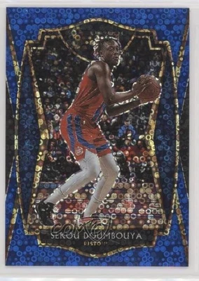 2020-21 Panini Select Premier Level Blue Disco Prizm /25 Sekou Doumbouya #107 - Image 1 of 2