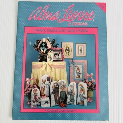 Alma Lynne Designs Hares Bears and Dairy-Heirs Cross Stitch Pattern Booklet - Image 1 of 4