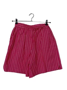 MAX MARA Pantaloncino a vita alta Donna Pantalone corto Taglia IT 44 rosa-bianco - Foto 1 di 5
