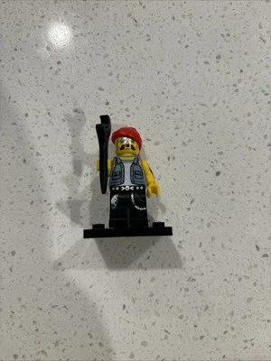 Lego Minifigura Moto Mecánico (COL160) Coleccionable Serie 10 Foto 1 de 2