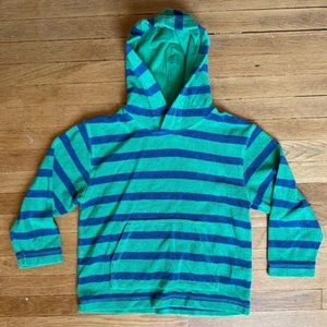 Mini Boden Unisex Terry Cloth Striped Hoodie Size 7-8 - Picture 1 of 4
