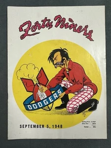 San Francisco 49ers Vs Dodgers Spielprogramm 9.5.1948 - Bild 1 von 4