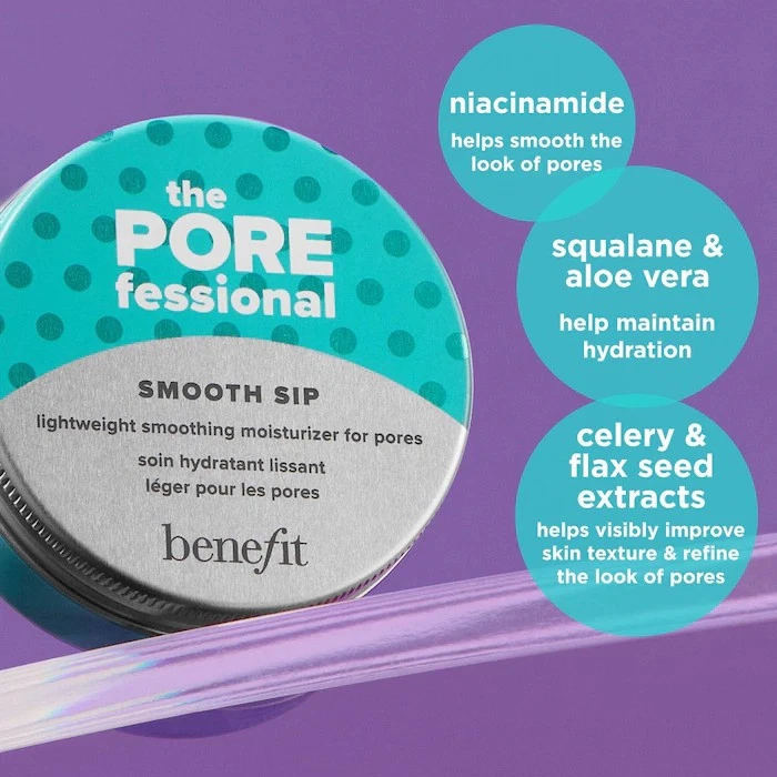 Benefit The Porefessional Smooth Sip 1.7oz JAR FAST 24H