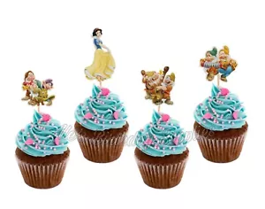 Set of 24 Disney Snow White Princes Cupcake Toppers Birthday Party Supplies - Picture 1 of 3