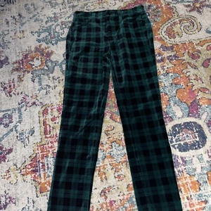 Talbots Samthose gerades Bein 6 gebraucht, in einwandfreiem Zustand grün/schwarz kariert - Bild 1 von 13