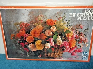 ROSE BASKET - PUZZLE SCHMID 1500 PEZZI - NUOVO E SIGILLATO - RARO - Foto 1 di 4