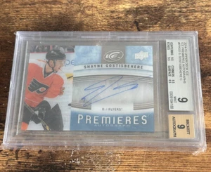 2014-15 UD Ice Premieres Hockey Shayne Gostisbehere RC Rookie AUTO BGS 9 - Picture 1 of 3