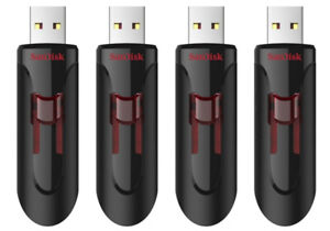 4 SanDisk Cruzer Glide USB 3.0 Thumb Drives 32GB 64GB 128GB x4 Flash Memory