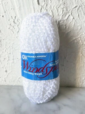 Hilo de peso voluminoso hilado por el viento Columbia-Minerva - 1 madeja color blanco Foto 1 de 4