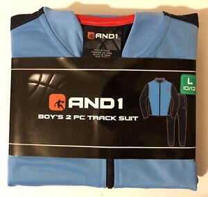 Boy's And1 Large (10-12) 2 Piece Navy or Black Forward Pass Track Suits "New"