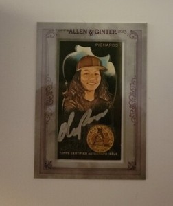 2023 Topps Allen & Ginter X #MA-OPI Olivia Pichardo Mini Framed Auto 16/25