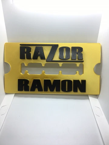 WWF Razor Ramon Scott Hall Razor Blade Wall Art 7X 4” Necklace Inspired WWE Cover