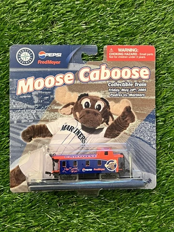 2005 Moose Caboose SGA Seattle Mariners MLB Train Car Pepsi w/Ticket Stub NEW Cover