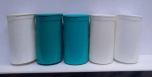 Plastic Tobacco Herb Spice Storage Container. Five count empty. - Picture 1 of 1