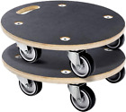 2 Pcs Wooden Platform Dolly 550 Lbs Capacity Furniture Dolly with 4 Wheels Mover
