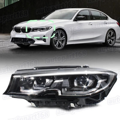 Left LED Headlight For 2019-2021 BMW 3 Series G20 G21 G28 340i 330i 4Pins W/AFS Foto 1 de 4